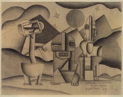 Picture of FERNAND LÉGER - THE CREATION OF THE WORLD-DESIGN FOR THE SCENERY