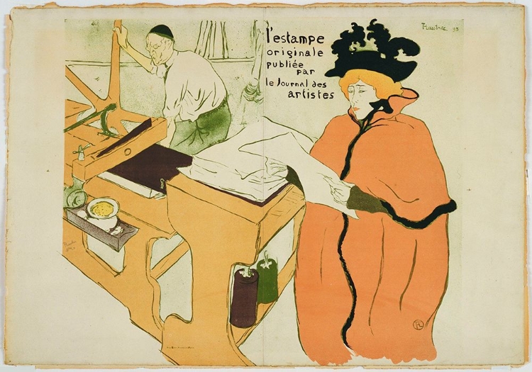 Picture of HENRI DE TOULOUSE-LAUTREC - LESTAMPE ORIGINALE