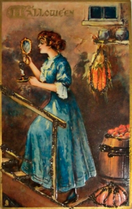 Picture of HALLOWEEN BLUE DRESS MIRROR.TIF
