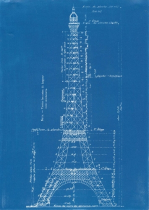 Picture of EIFFEL TOWER BLUEPRINT