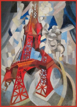 Picture of RED EIFFEL TOWER DELAUNAY 1911
