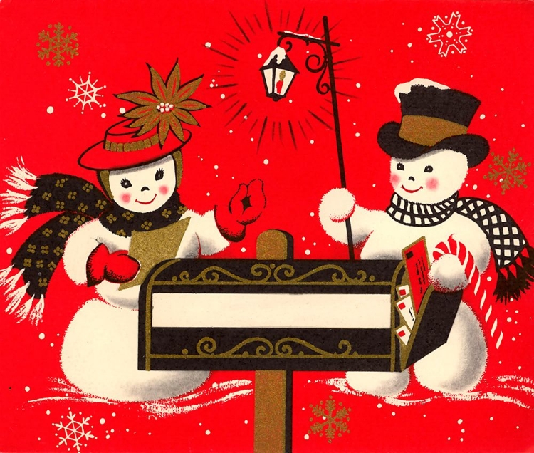 Picture of VINTAGE CHRISTMAS SNOWMEN