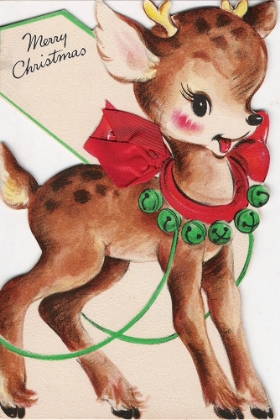 Picture of VINTAGE XMAS CARD DEER