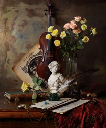 Picture of STILL LIFE WITH VIOLIN AND BUST