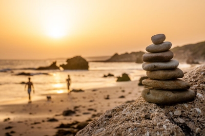 Picture of STONE TOWER ON THE BEACH