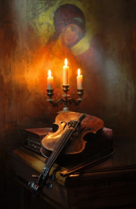 Picture of STILL LIFE WITH VIOLIN AND ANGEL
