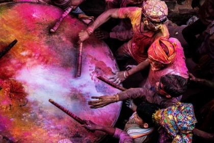 Picture of HOLI DRUMMERS IN BARSANA