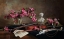 Picture of STILL LIFE WITH VIOLIN AND FLOWERS