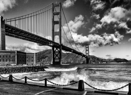 Picture of SURFING UNDER THE GOLDEN GATE BRIDGE