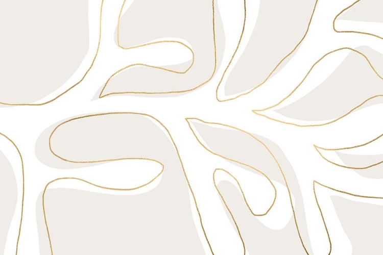 Picture of ABSTRACT TWIG WHITE AND GOLD