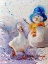 Picture of GOOSE AND SNOWMAN