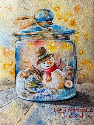 Picture of SNOWMAN IN JAR