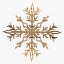 Picture of WOODEN SNOWFLAKE 2