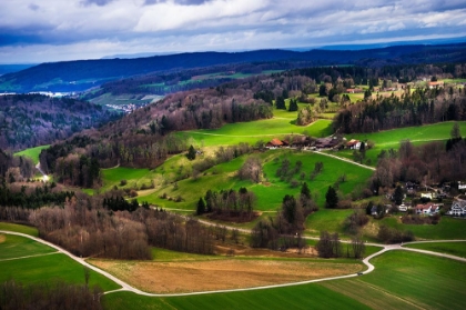 Picture of AERIAL VIEW OF THE HILLS NEAR ZURICH
