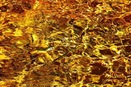 Picture of GOLDEN WATER ABSTRACT