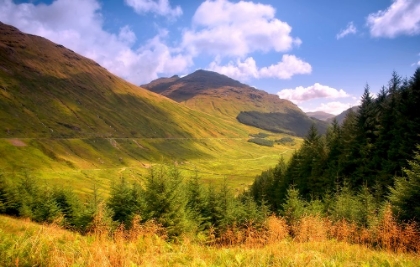 Picture of PEACEFUL SUNNY DAY IN SCOTLAND MOUNTAINS