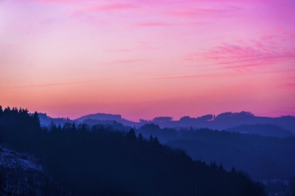 Picture of PINK SKY OVER RIDGE OF BLUE MOUNTAINS