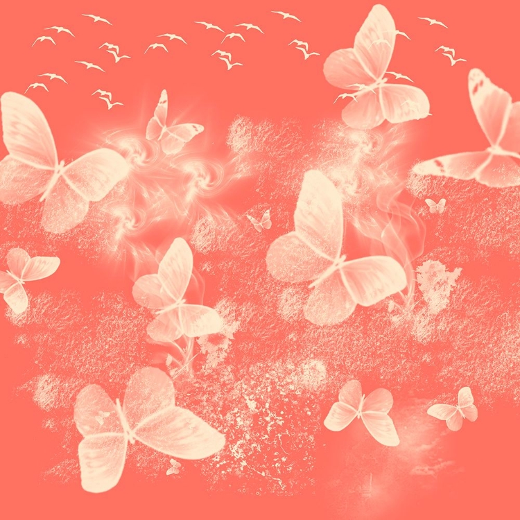 Picture of DIGITAL ART FLIGHT OF BUTTERFLIES