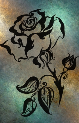 Picture of INK DRAWING CHINESE ROSE