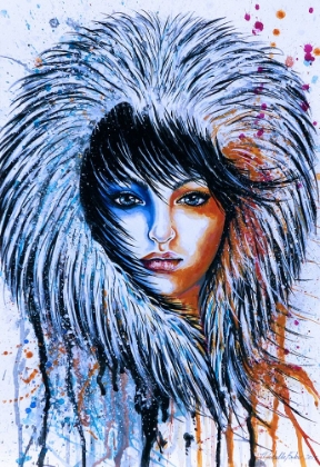 Picture of FIRE AND ICE GIRL PORTRAIT