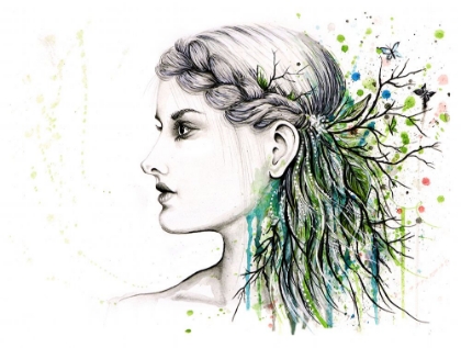 Picture of FOREST LOVER GIRL PORTRAIT