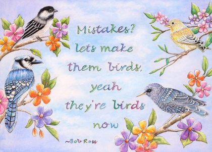 Picture of BIRDS AND FLOWERS QUOTE