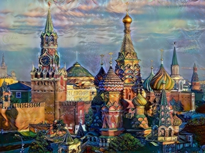 Picture of MOSCOW RUSSIA DOMES AND PEAKS