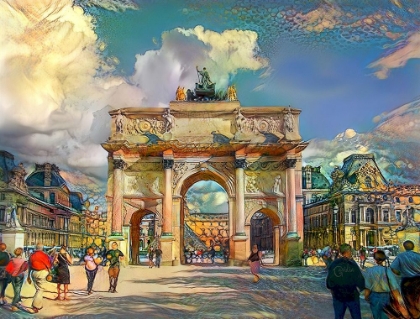 Picture of PARIS FRANCE ARCH OF CARROUSEL