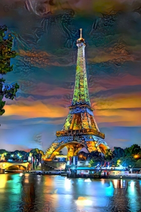 Picture of PARIS FRANCE EIFFEL TOWER AT SUNSET