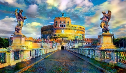 Picture of ROME ITALY CASTEL SANT ANGELO MAUSOLEUM OF HADRIAN