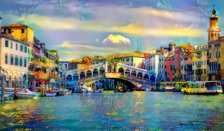 Picture of VENICE ITALY RIALTO BRIDGE