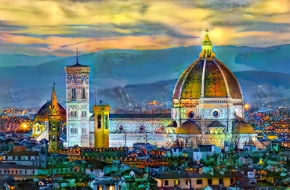 Picture of FLORENCE ITALY DUOMO SUNSET
