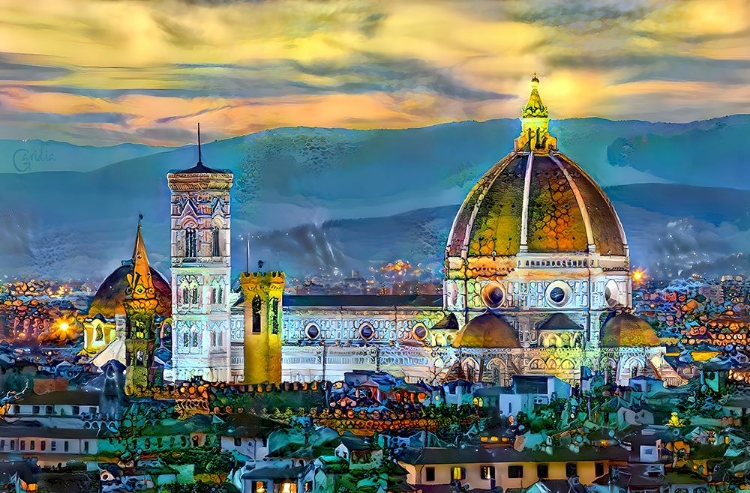 Picture of FLORENCE ITALY DUOMO SUNSET