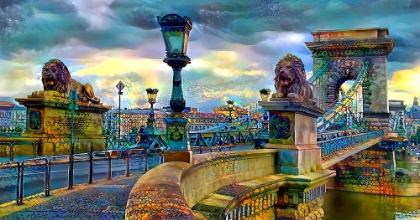 Picture of BUDAPEST HUNGARY CHAIN BRIDGE