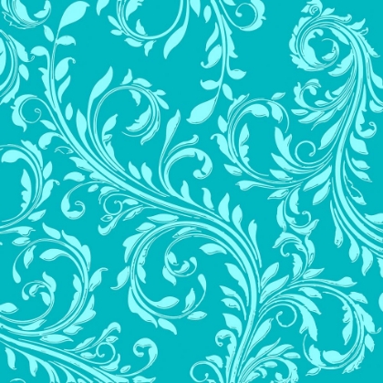 Picture of TEAL AQUA DAMASK