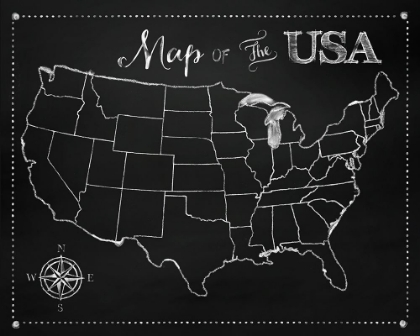 Picture of CHALKBOARD US MAP