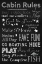 Picture of CHALKBOARD CABIN RULES