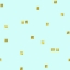Picture of PALE AQUA GOLDEN SQUARES CONFETTI