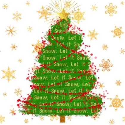 Picture of LET IT SNOW CHRISTMAS TREE