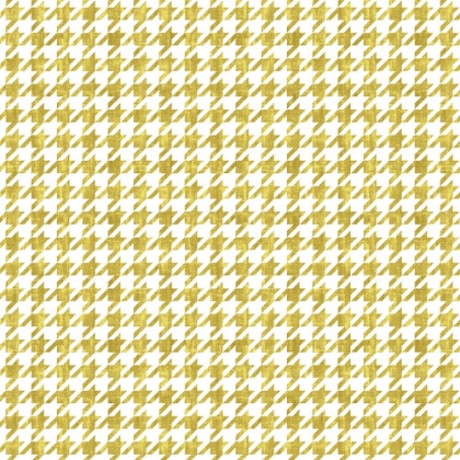 Picture of GOLD HOUNDSTOOTH ON WHITE