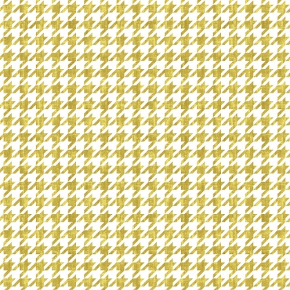 Picture of GOLD HOUNDSTOOTH ON WHITE