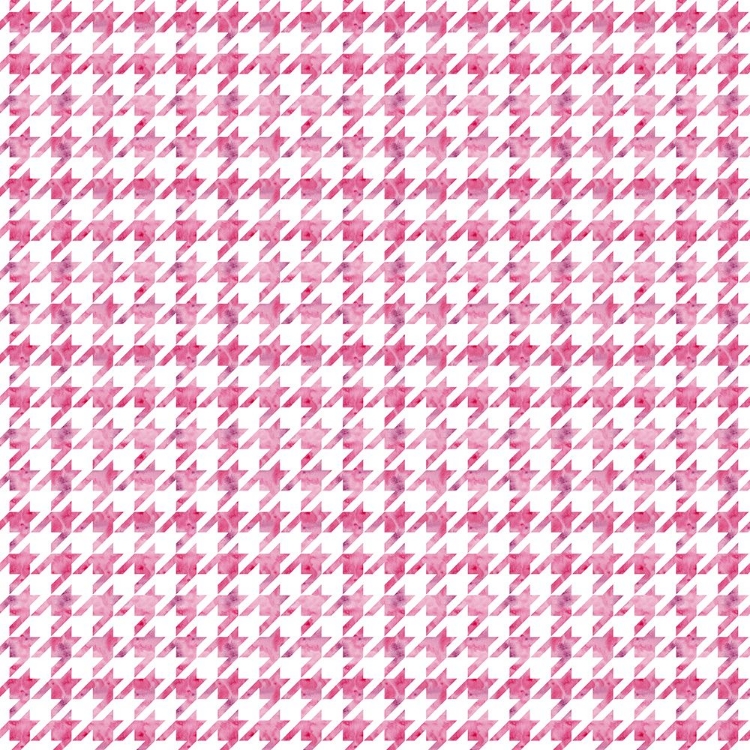 Picture of PINK WATERCOLOR HOUNDSTOOTH