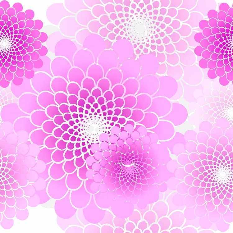 Picture of SPIRAL FLOWERS PATTERN PINK