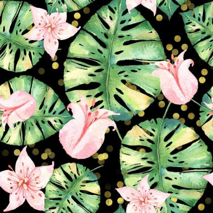 Picture of TROPICAL MONSTERA FLORAL PATTERN