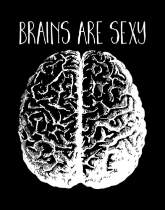 Picture of BRAINS ARE SEXY WHITE