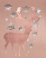 Picture of PARK AVENUE ROSEGOLD DEER IN THE SILVER SNOW