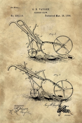 Picture of GARDEN PLOW BLUEPRINT INDUSTRIAL FARMHOUSE