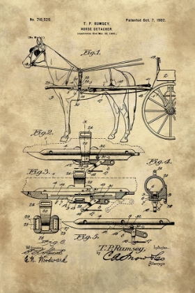 Picture of HORSE DETACHER BLUEPRINT - INDUSTRIAL FARMHOUSE