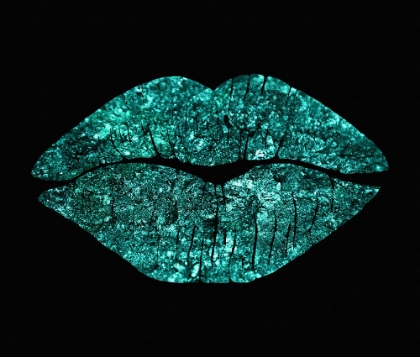 Picture of TEAL GLITTER KISS