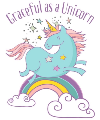 Picture of GRACEFUL AS A UNICORN TEE